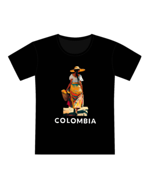 Colombian campesina yellow flowers short sleeves shirt